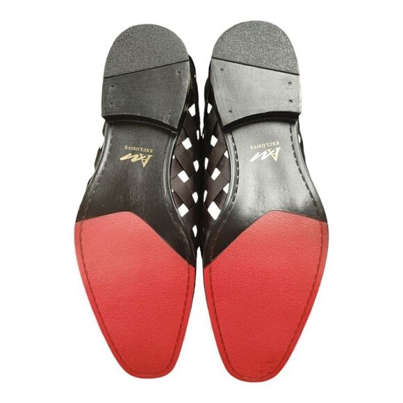 MEN'S FASHION PLAIN TOE SMOKER DRESS WEAVE SLIP ON BY AFTER MIDNIGHT. PRINCE. - Picture 7 of 8